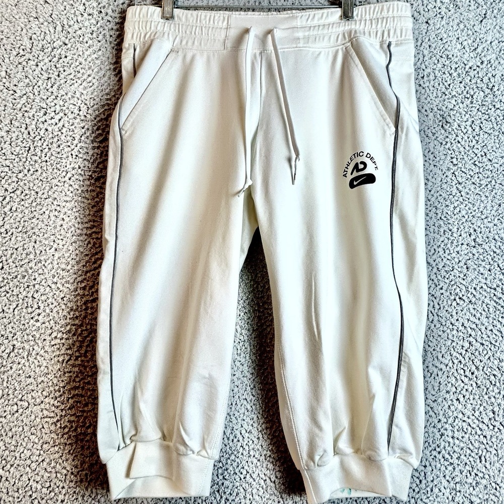 Nike Athletic Dept. Capri Jogger Pants Cropped  Size M 8-10 Logo / Nike SAMPLE